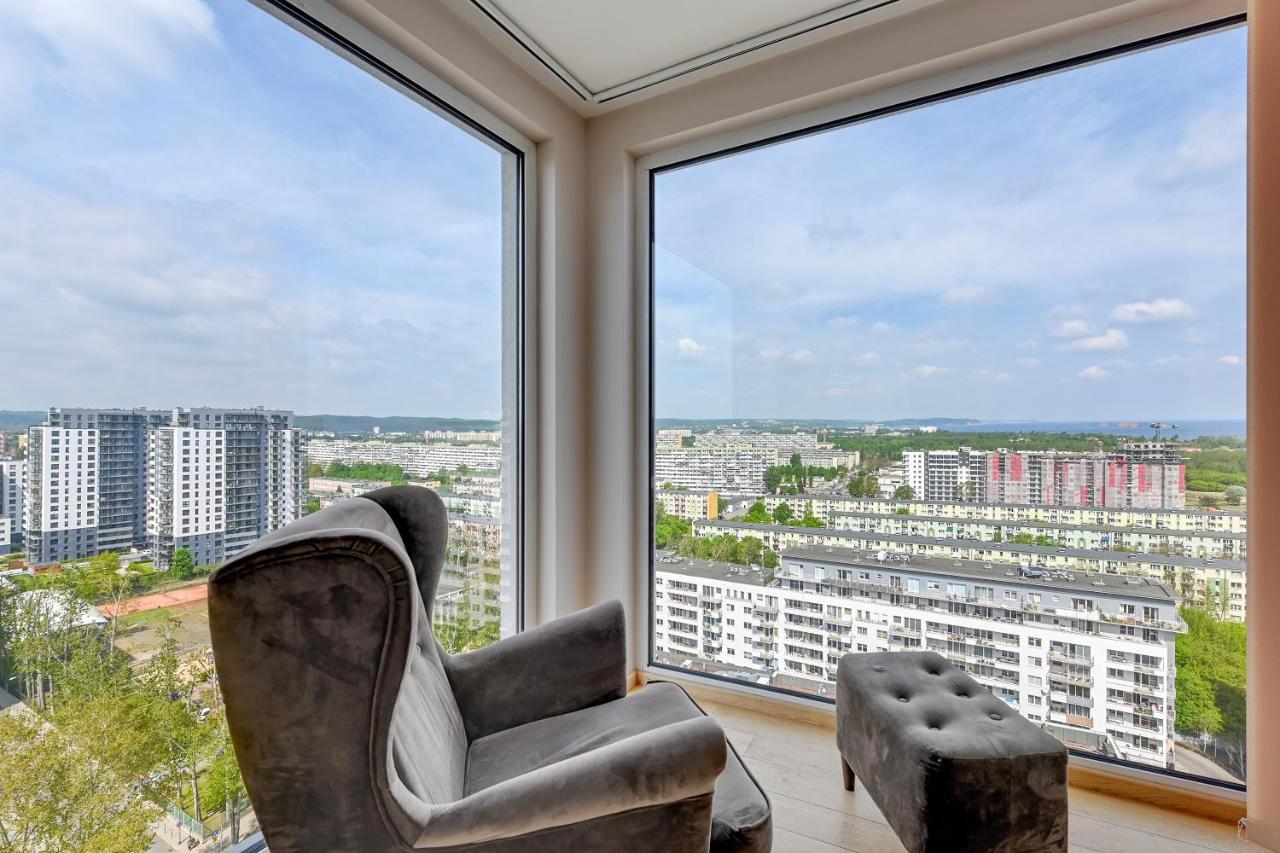 Top Floor Z Widokiem Na Morze By Downtown Apartments Gdansk Exterior photo